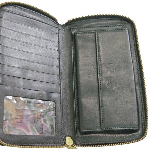 MCM Vintage Visetos Logo Coated/Leather Zip Around Wallet Serial B0635 - Picture 6 of 9